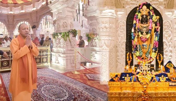 images 10 - मुख्यमंत्री योगी आदित्यनाथ महाराज ने हनुमानगढ़ी में आरती की,  श्रीरामलला के दर्शन किए।