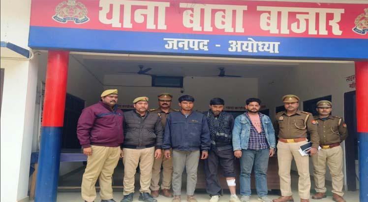 Cattle were being transported in a container when the police stopped them the smugglers opened fire 3 - कंटेनर में जा रहे थे गोवंश, पुलिस ने रोका तो तस्करों ने किया फायर, पुलिस मुठभेड़ में गिरफ्तार हुए तीन गौतस्कर।