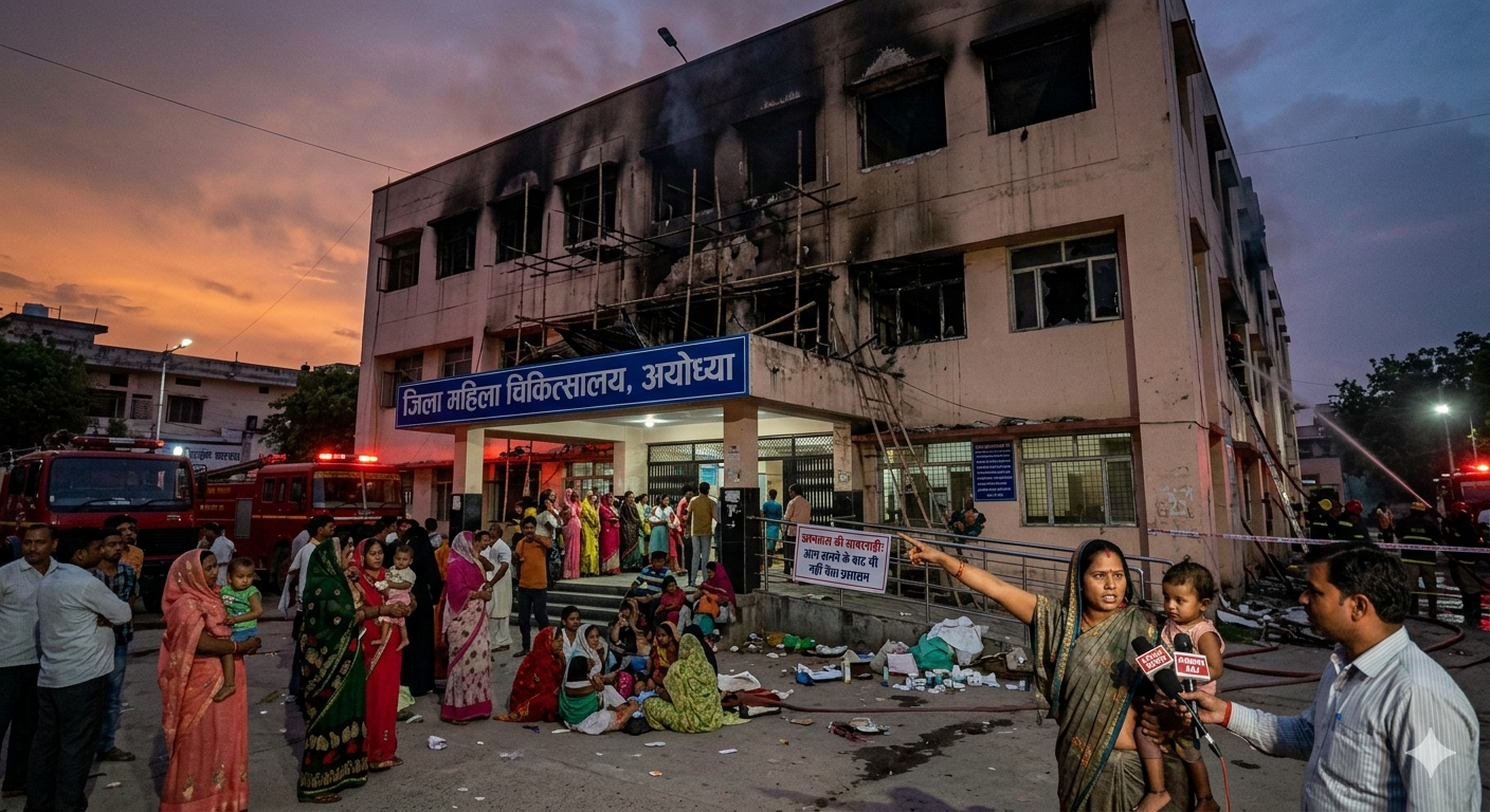 1781018529651 - महिला अस्पताल अग्निकांड के बाद भी नहीं चेता स्वास्थ्य विभाग। अयोध्या।