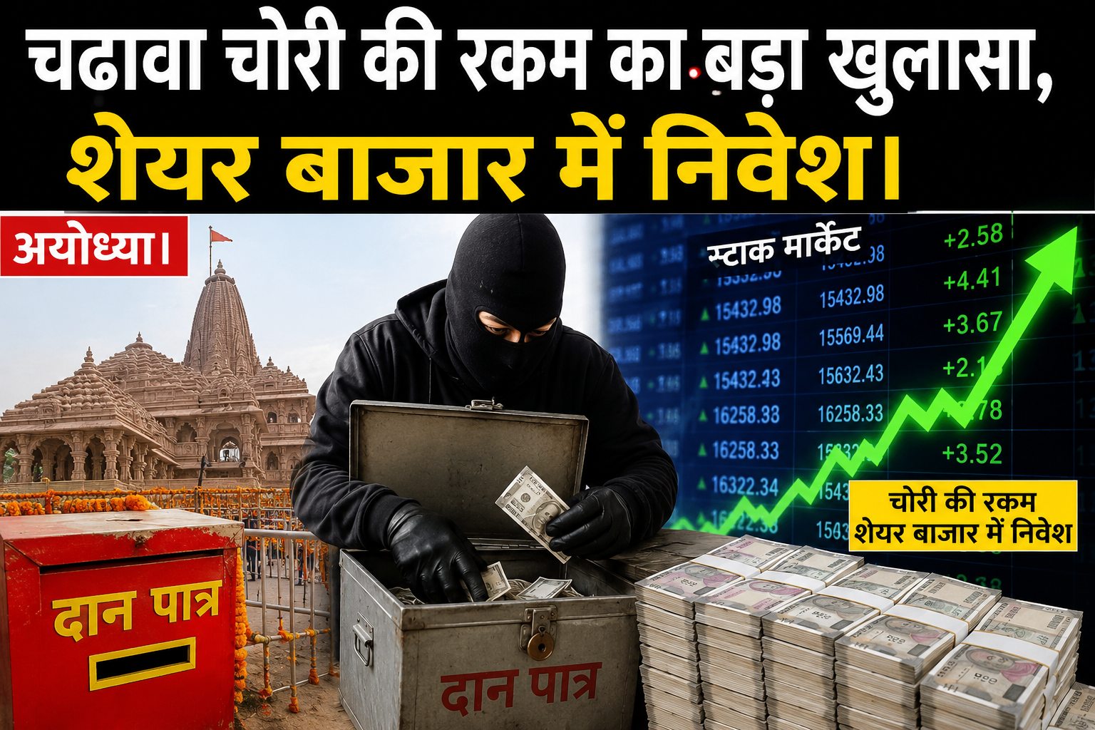 file 000000008ca871fd9728fb0d427b6715 - चढ़ावा चोरी की रकम का बड़ा खुलासा, शेयर बाजार में निवेश।